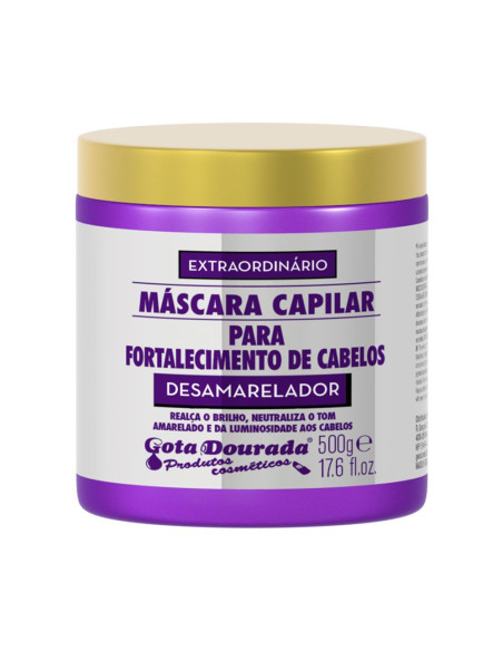 Máscara Fortalecimento Desamarelador 500g - Gota Dourada Gota Dourada