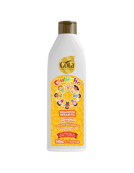 Shampoo Clubinho Cacheados 340ml -  Gota Dourada Gota Dourada