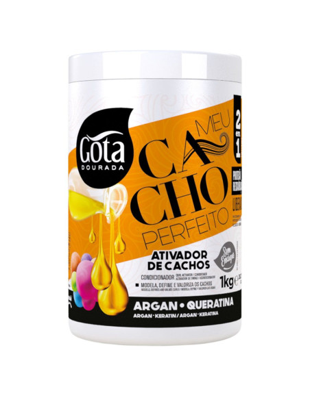 Activador de Cachos Meu Cacho Perfeito 1Kg - Gota Dourada Gota Dourada