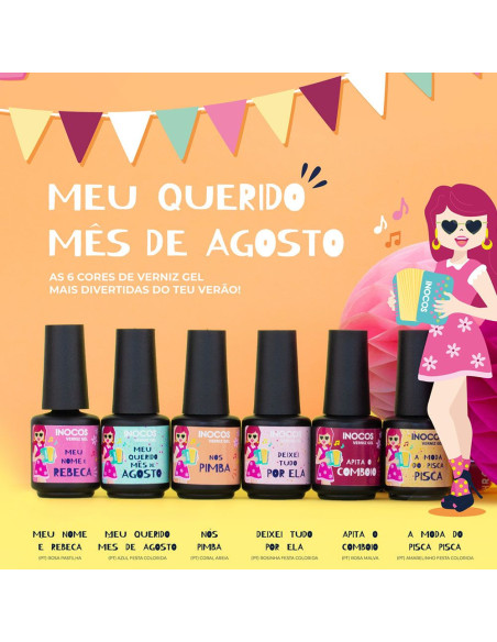 Coleção Verniz Gel Inocos - Meu Querido Mês de Agosto INOCOS Verniz Gel