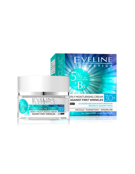 Hidratante 30+ Dia/Noite 50ml B5 Hyaluron Clinic - Eveline Cosmetics Creme de Rosto