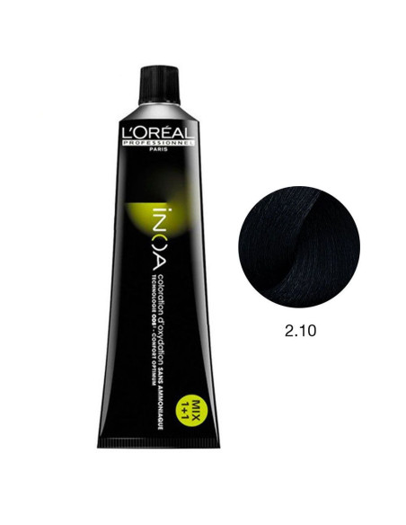 Inoa 2.10 Cendrée Preto Azulado 60g L'Oreal Profissional LIM Inoa L'Oreal