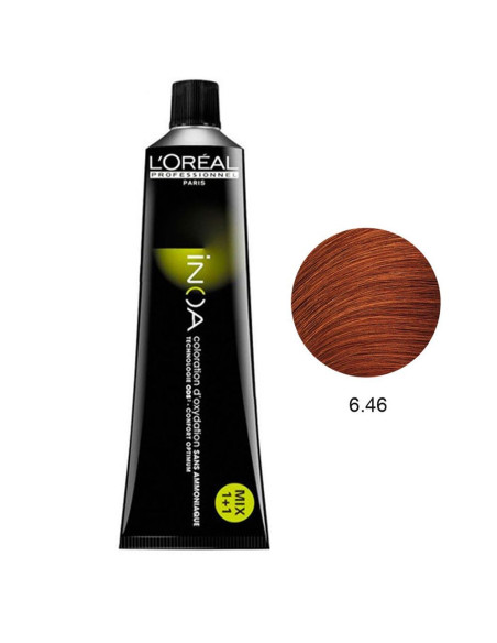 Inoa 6.46 Louro Escuro Acobreado Vermelho 60g L'oreal Inoa L'Oreal