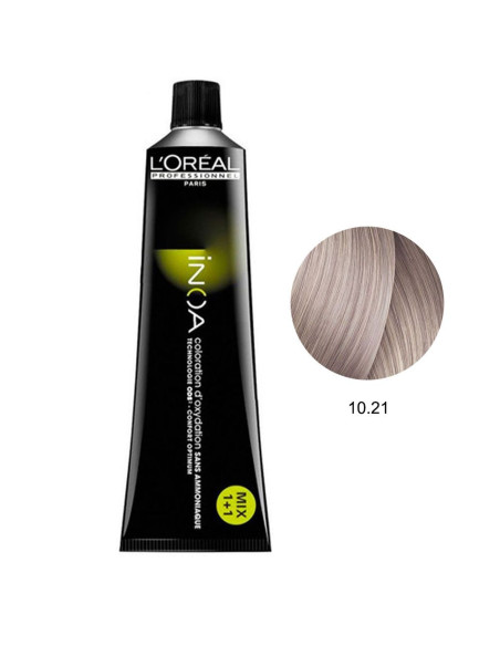 Inoa 10.21 Louro Platino Iridescente Cinza 60g - L'Oreal Profissional Inoa L'Oreal