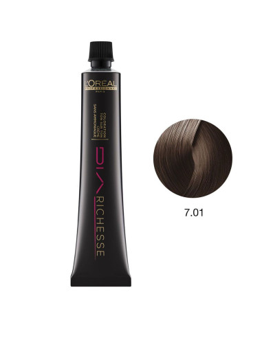 DiaRichesse 7.01 Louro Natural Cendré L'Oreal Profissional | DiaRichesse L'Oreal | L'Oreal Professionnel Diarichesse