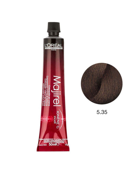 Majirel 5.35 Castanho Claro Dourado Acajou 50ml Loreal Profissional LIM Majirel L'Oreal