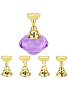 Conjunto Expositor Magnético Base Cristal Roxo Expositores / Mostruários 2