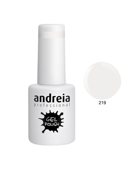 Verniz Gel Andreia 219 Branco Leitoso Gel Polish Andreia