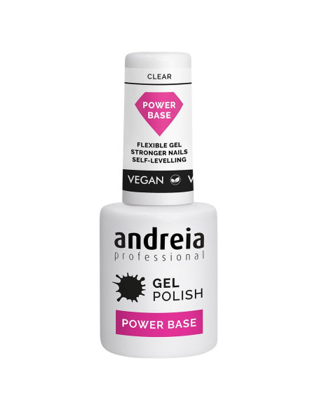 Verniz Gel Power Base Clear (Transparente) - Andreia Gel Polish Andreia