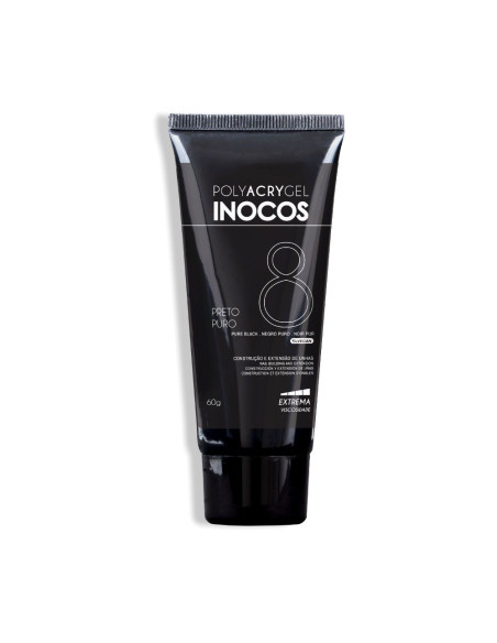 Polyacrygel Preto Puro Bisnaga 60g - Inocos Polygel Inocos