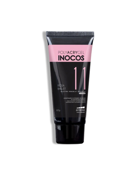 Polyacrygel Rosa Ballet Bisnaga 60g - Inocos INOCOS Polyacrygel