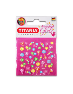 Decalques Flores Coloridas Nail Art - Titania DESC. | Titania Outlet | Titania