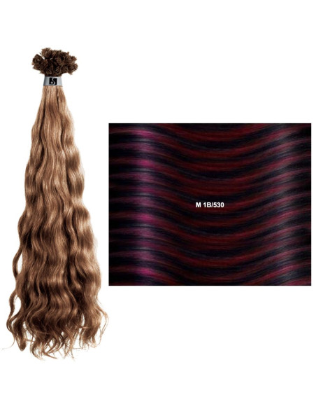 Extensões Frisadas c/ Madeixas (40/45cm) e Queratina MC - Highlights SHE Extensões de Cabelo