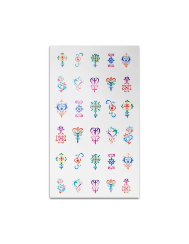 Decalques 4 Peças Nail Art | DESC Decoração de Unhas