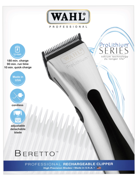 Máquina de Corte Beretto Prolithium (Sem Fio) - Wahl Maquina de Cortar Cabelo