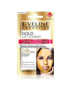 Máscara Folha Facial Luxuosa 3 em 1 Gold Lift Expert- Eveline Cosmetics | Mascara Facial | Eveline Cosmetics