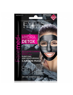 Comprar Máscara Carvão Activado Hydra Detox  8em1 Facemed+ - Eveline Cosmetics | HIDRATANTE, máscarafacial, máscarapurificante, 