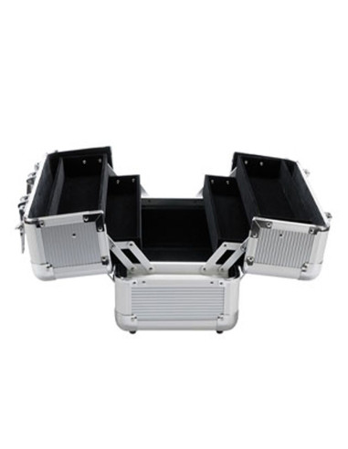 Mala Profissional Prateada Small Malas Cabeleireiro