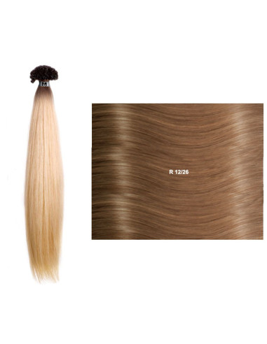 Extensões Lisas Raízes Escuras (45/50cm) com Queratina RM SHE Hair Extensions Extensões de Cabelo