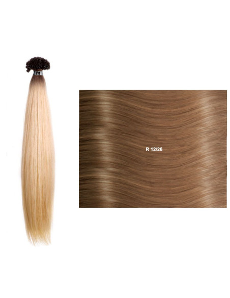 Extensões Lisas Raízes Escuras (45/50cm) com Queratina RM SHE Hair Extensions Extensões de Cabelo