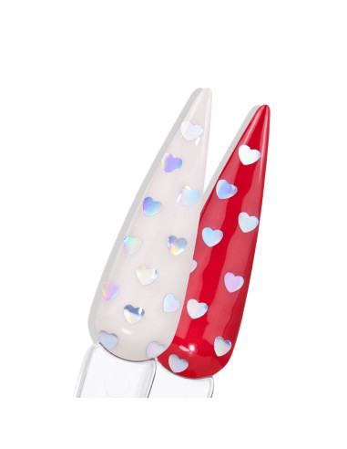 Glitter Xi Coração Prata Holo 1g - Coleção Quem Nunca INOCOS INOCOS Nail Art