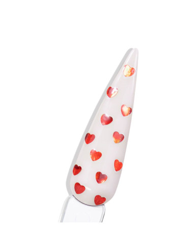 Glitter Xi Coração Vermelho 1g - Coleção Quem Nunca INOCOS INOCOS Nail Art