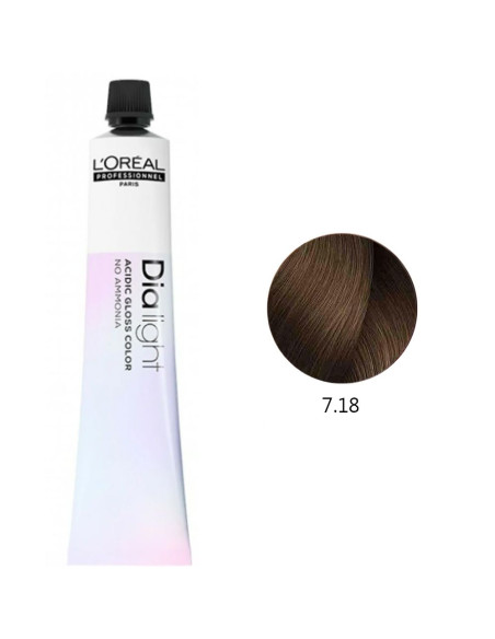 DiaLight 7.18 Castanho L'Oreal Professionnel DiaLight L'Oreal