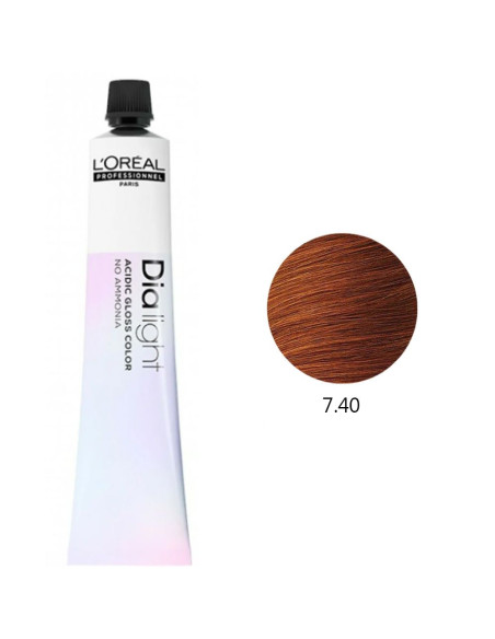 DiaLight 7.40 Louro Acobreado Intenso L'Oreal Professional DiaLight L'Oreal