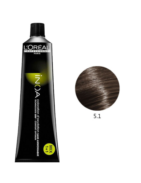 Inoa 5.1 Castanho Claro Cinza 60g - L'Oreal Profissional Inoa L'Oreal