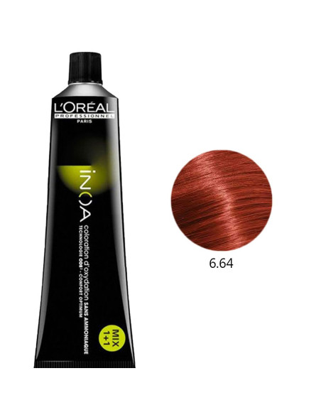 Inoa 6.64 Vermelhos Acajous  60ml L'Oreal Profissional Inoa L'Oreal