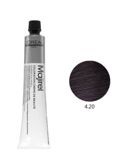 Majirel 4.20 Castanho Médio Violino Intenso 50ml Loreal Profissional Majirel L'Oreal