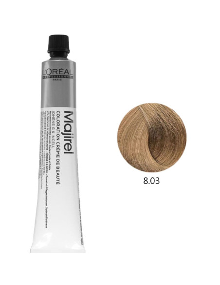 Majirel 8.03 Louro Claro Natural Dourado 50ml Loreal Profissional Majirel L'Oreal