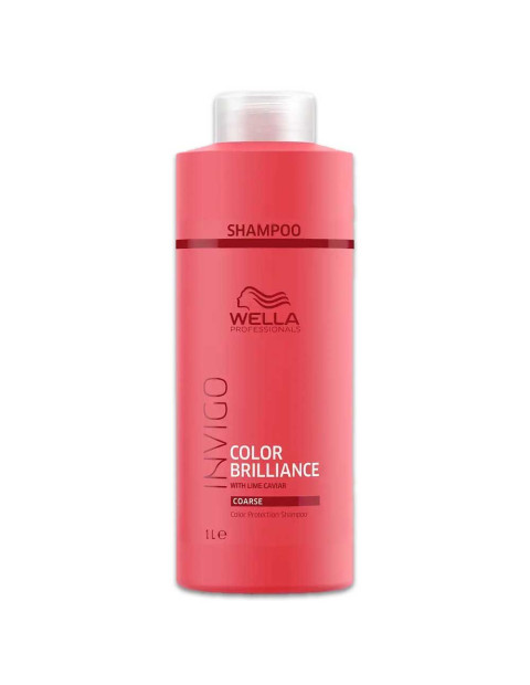 Shampoo Cabelo Espesso Pintado Invigo Color Brilliance 1000ml - Wella Wella Color Brilliance