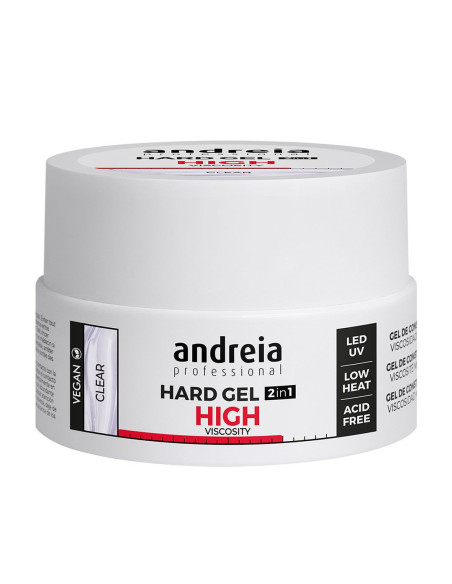 Andreia Hard Gel 2 IN 1 Clear - Alta Viscosidade 22gr Gel Construção Andreia