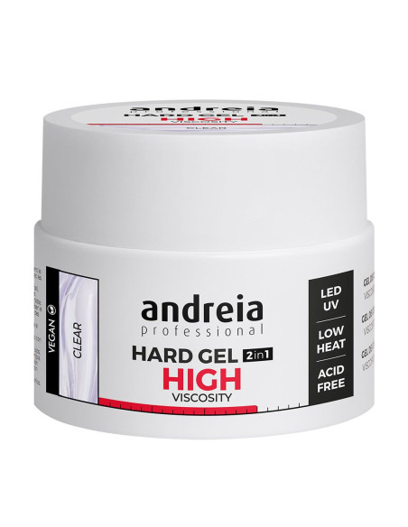 Andreia Hard Gel 2 IN 1 Clear - Alta Viscosidade 44gr Gel Construção Andreia