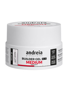 Andreia Builder Gel 3 IN 1 Soft White - Média Viscosidade 22gr | Gel LED Andreia  | Andreia Higicol