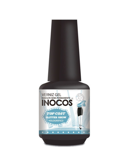 Top Coat Glitter Holográfico 15 ml Inocos | INOCOS Complementos | Inocos