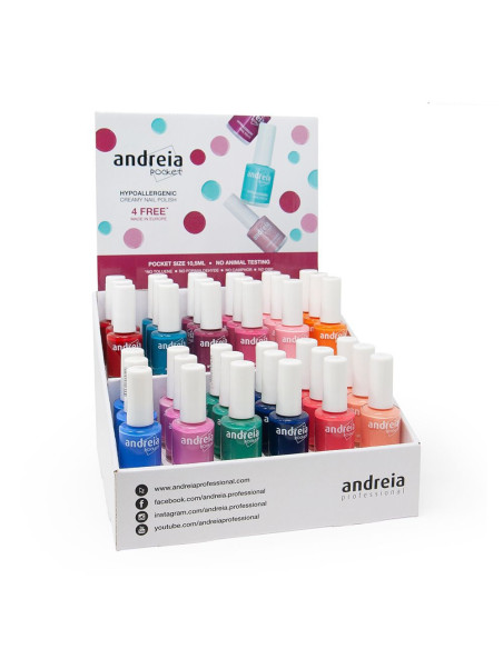 Kit Expositor Verniz Pocket Andreia Pocket