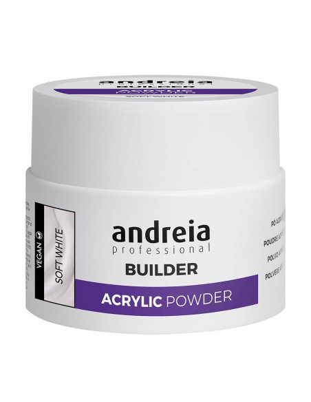 Acrylic Powder Soft White 35gr - Andreia Unhas Acrílico