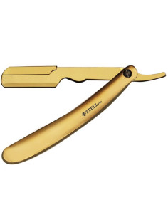 Navalha Aço Inox Gold Stell Pro | Navalha de Barbear | Stell Pro