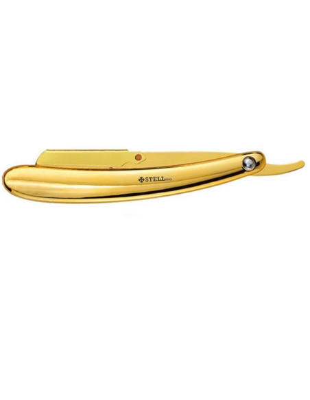 Navalha Barbear Aço Inox Gold Stell Pro