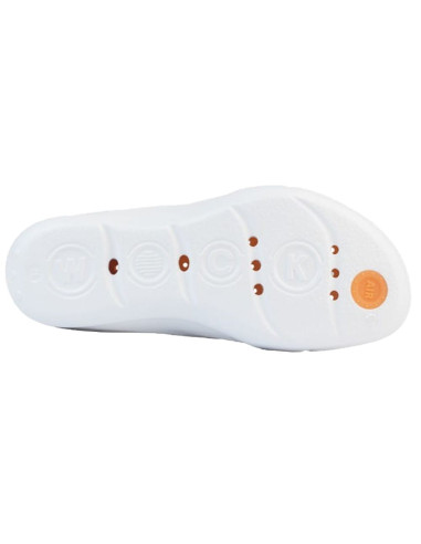 Senses Aqua Branca/ Laranja Calçado Profissional Soca WOCK Desc Calçado Outlet