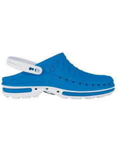 Socas Wock Clog Branco/Azul Crocs Hospitalares Wock Clog 2