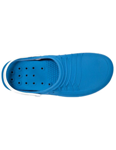 Socas Wock Clog Branco/Azul Crocs Hospitalares Wock Clog