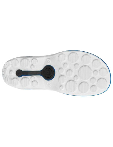 Socas Wock Clog Branco/Azul Crocs Hospitalares Wock Clog
