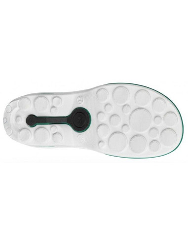 Socas Wock Clog Branco/Verde Crocs Profissionais Wock Clog