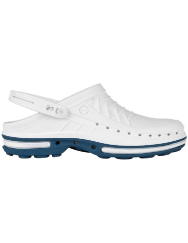 Clog Azul/Branco Calçado Profissional Soca WOCK Wock Clog