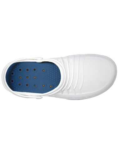 Clog Azul/Branco Calçado Profissional Soca WOCK Wock Clog
