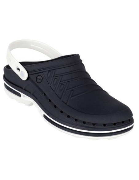 Socas Wock Clog Branco/Azul Marinho Calçado Profissional Wock Clog