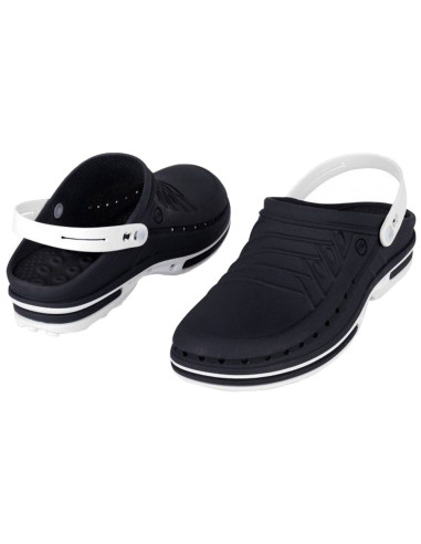 Socas Wock Clog Branco/Azul Marinho Calçado Profissional Wock Clog